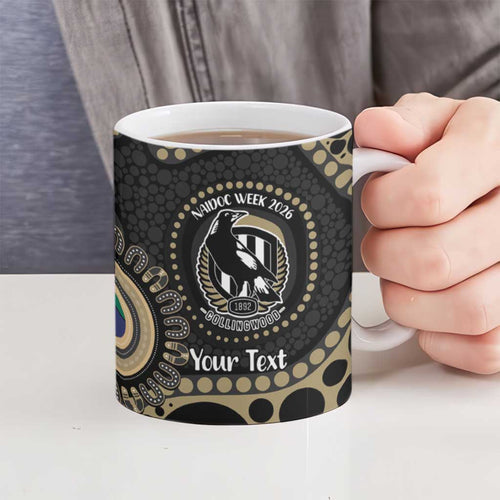 Collingwood NAIDOC Week 2026 Personalised Ceramic Mug 50 Years of Deadly Aboriginal Art