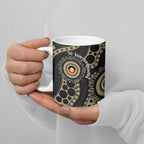 Collingwood NAIDOC Week 2026 Personalised Ceramic Mug 50 Years of Deadly Aboriginal Art