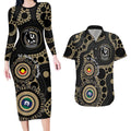 Collingwood NAIDOC Week 2026 Personalised Couples Matching Long Sleeve Bodycon Dress and Hawaiian Shirt 50 Years of Deadly Aboriginal Art