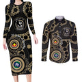 Collingwood NAIDOC Week 2026 Personalised Couples Matching Long Sleeve Bodycon Dress and Long Sleeve Button Shirt 50 Years of Deadly Aboriginal Art