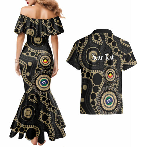 Collingwood NAIDOC Week 2026 Personalised Couples Matching Mermaid Dress and Hawaiian Shirt 50 Years of Deadly Aboriginal Art