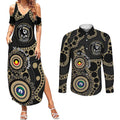 Collingwood NAIDOC Week 2026 Personalised Couples Matching Summer Maxi Dress and Long Sleeve Button Shirt 50 Years of Deadly Aboriginal Art