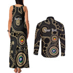 Collingwood NAIDOC Week 2026 Personalised Couples Matching Tank Maxi Dress and Long Sleeve Button Shirt 50 Years of Deadly Aboriginal Art