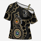Collingwood NAIDOC Week 2026 Personalised Cross Shoulder Shirt 50 Years of Deadly Aboriginal Art
