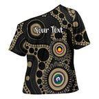 Collingwood NAIDOC Week 2026 Personalised Cross Shoulder Shirt 50 Years of Deadly Aboriginal Art