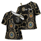 Collingwood NAIDOC Week 2026 Personalised Cross Shoulder Shirt 50 Years of Deadly Aboriginal Art