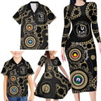 Collingwood NAIDOC Week 2026 Personalised Family Matching Long Sleeve Bodycon Dress and Hawaiian Shirt 50 Years of Deadly Aboriginal Art