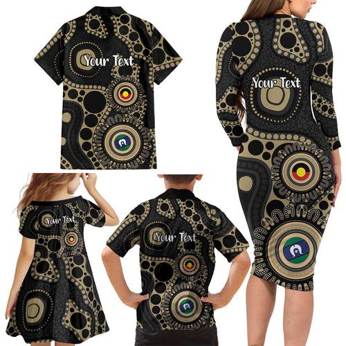 Collingwood NAIDOC Week 2026 Personalised Family Matching Long Sleeve Bodycon Dress and Hawaiian Shirt 50 Years of Deadly Aboriginal Art