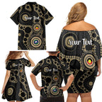 Collingwood NAIDOC Week 2026 Personalised Family Matching Off Shoulder Short Dress and Hawaiian Shirt 50 Years of Deadly Aboriginal Art