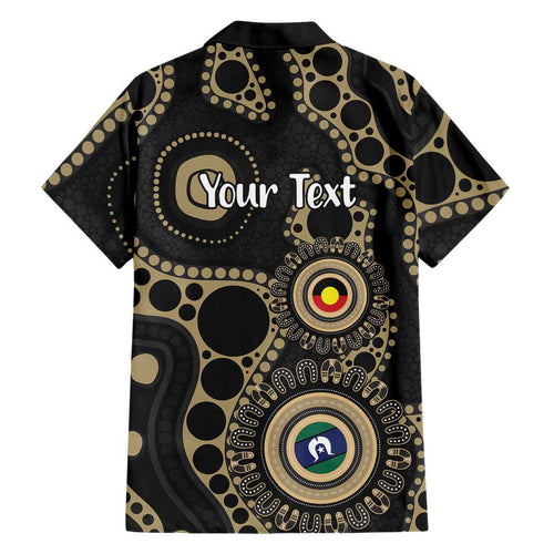Collingwood NAIDOC Week 2026 Personalised Family Matching Off Shoulder Short Dress and Hawaiian Shirt 50 Years of Deadly Aboriginal Art