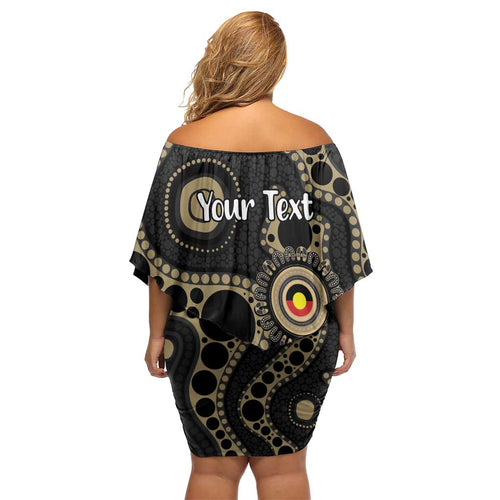 Collingwood NAIDOC Week 2026 Personalised Family Matching Off Shoulder Short Dress and Hawaiian Shirt 50 Years of Deadly Aboriginal Art