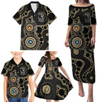 Collingwood NAIDOC Week 2026 Personalised Family Matching Puletasi and Hawaiian Shirt 50 Years of Deadly Aboriginal Art