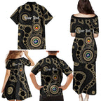 Collingwood NAIDOC Week 2026 Personalised Family Matching Puletasi and Hawaiian Shirt 50 Years of Deadly Aboriginal Art