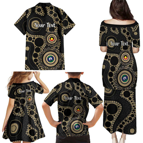 Collingwood NAIDOC Week 2026 Personalised Family Matching Puletasi and Hawaiian Shirt 50 Years of Deadly Aboriginal Art