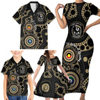 Collingwood NAIDOC Week 2026 Personalised Family Matching Short Sleeve Bodycon Dress and Hawaiian Shirt 50 Years of Deadly Aboriginal Art