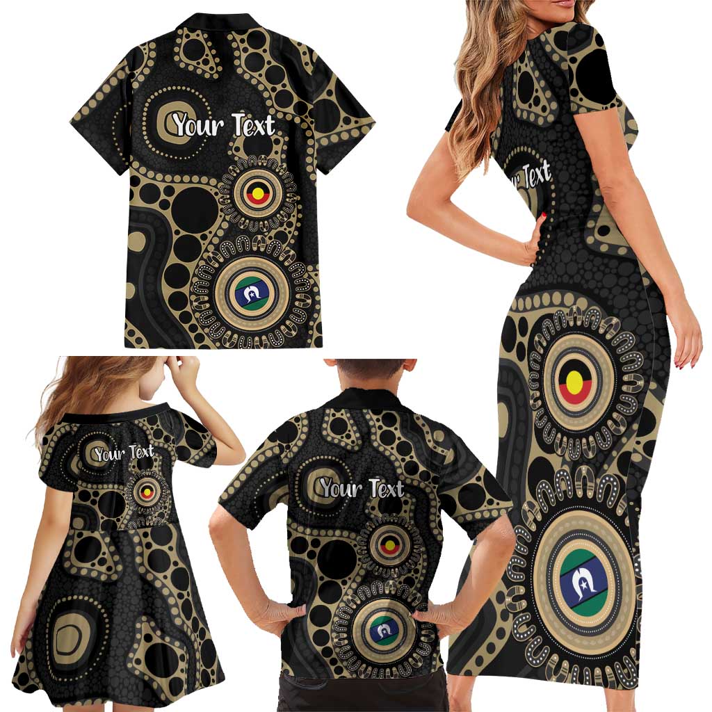 Collingwood NAIDOC Week 2026 Personalised Family Matching Short Sleeve Bodycon Dress and Hawaiian Shirt 50 Years of Deadly Aboriginal Art