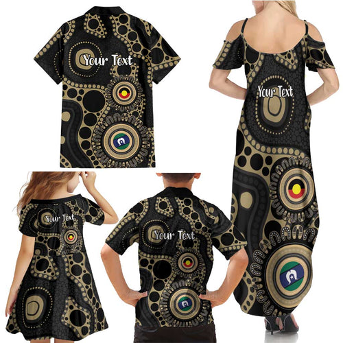 Collingwood NAIDOC Week 2026 Personalised Family Matching Summer Maxi Dress and Hawaiian Shirt 50 Years of Deadly Aboriginal Art