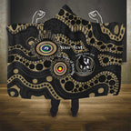 Collingwood NAIDOC Week 2026 Personalised Hooded Blanket 50 Years of Deadly Aboriginal Art