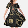 Collingwood NAIDOC Week 2026 Personalised Kid Short Sleeve Dress 50 Years of Deadly Aboriginal Art