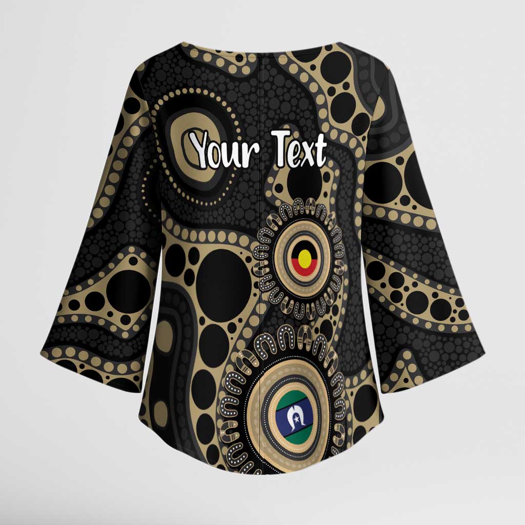 Collingwood NAIDOC Week 2026 Personalised Kimono Sleeve Blouse 50 Years of Deadly Aboriginal Art