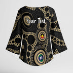 Collingwood NAIDOC Week 2026 Personalised Kimono Sleeve Blouse 50 Years of Deadly Aboriginal Art