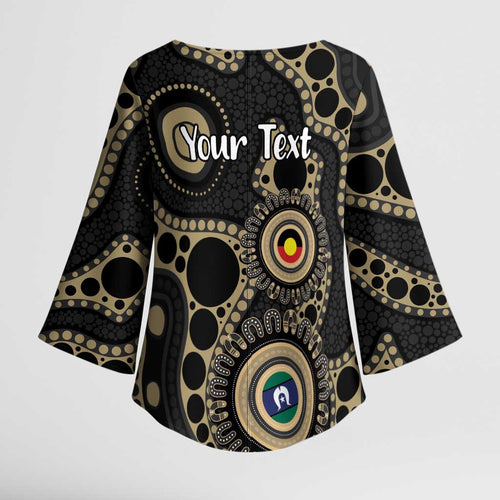 Collingwood NAIDOC Week 2026 Personalised Kimono Sleeve Blouse 50 Years of Deadly Aboriginal Art