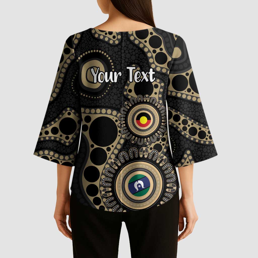 Collingwood NAIDOC Week 2026 Personalised Kimono Sleeve Blouse 50 Years of Deadly Aboriginal Art