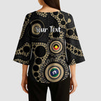 Collingwood NAIDOC Week 2026 Personalised Kimono Sleeve Blouse 50 Years of Deadly Aboriginal Art
