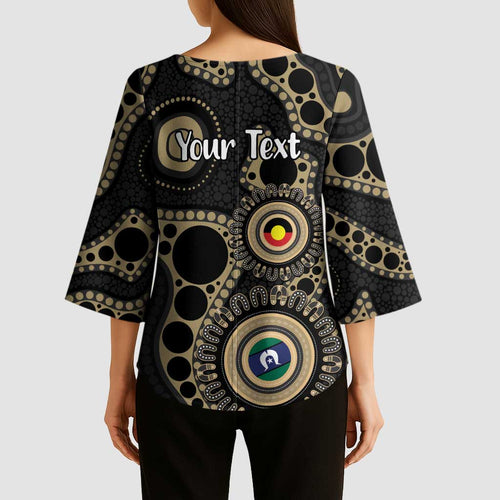 Collingwood NAIDOC Week 2026 Personalised Kimono Sleeve Blouse 50 Years of Deadly Aboriginal Art