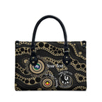 Collingwood NAIDOC Week 2026 Personalised Leather Bag 50 Years of Deadly Aboriginal Art