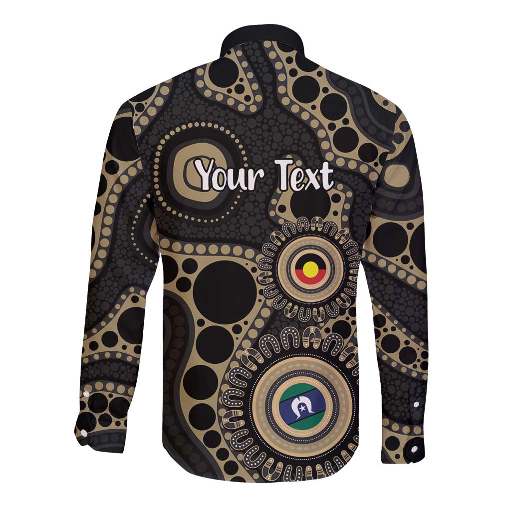 Collingwood NAIDOC Week 2026 Personalised Long Sleeve Button Shirt 50 Years of Deadly Aboriginal Art