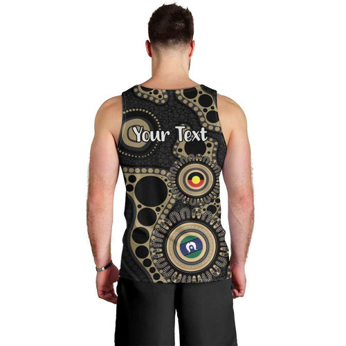 Collingwood NAIDOC Week 2026 Personalised Men Tank Top 50 Years of Deadly Aboriginal Art