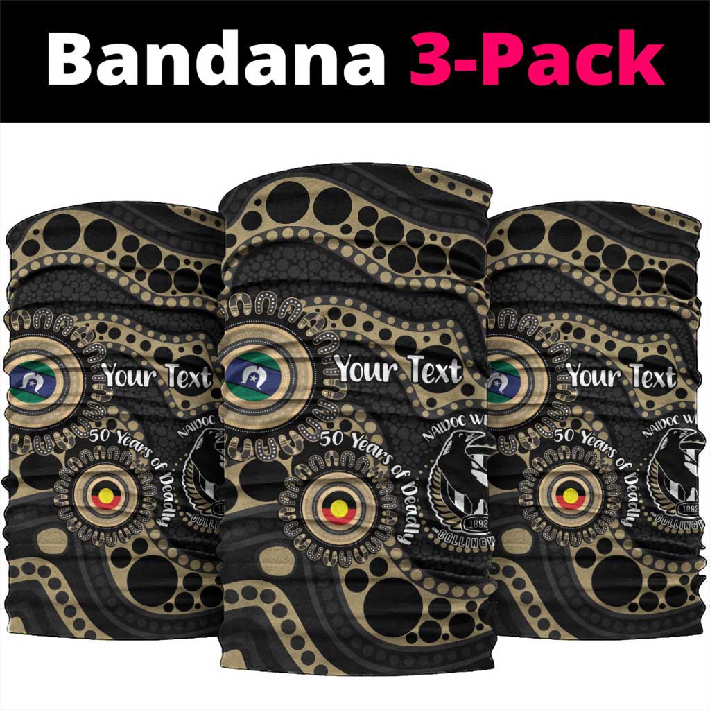 Collingwood NAIDOC Week 2026 Personalised Neck Gaiter 50 Years of Deadly Aboriginal Art