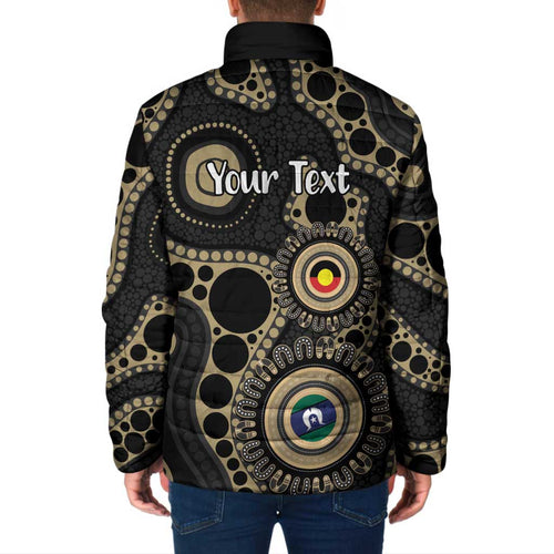 Collingwood NAIDOC Week 2026 Personalised Padded Jacket 50 Years of Deadly Aboriginal Art