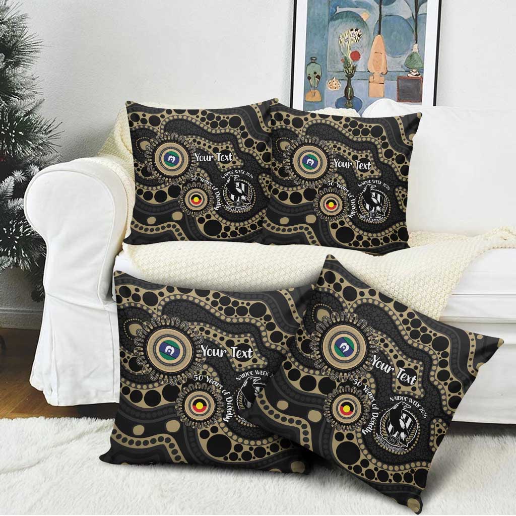 Collingwood NAIDOC Week 2026 Personalised Pillow Cover 50 Years of Deadly Aboriginal Art
