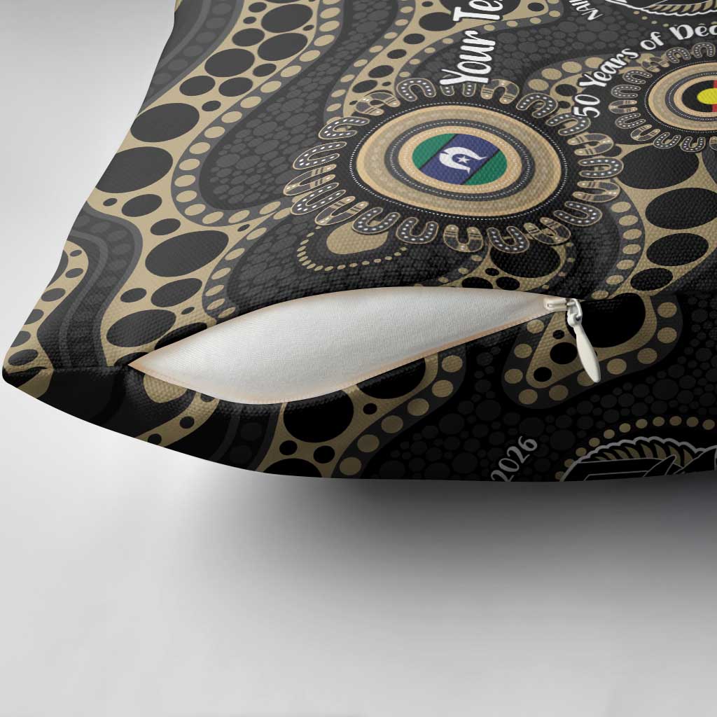Collingwood NAIDOC Week 2026 Personalised Pillow Cover 50 Years of Deadly Aboriginal Art