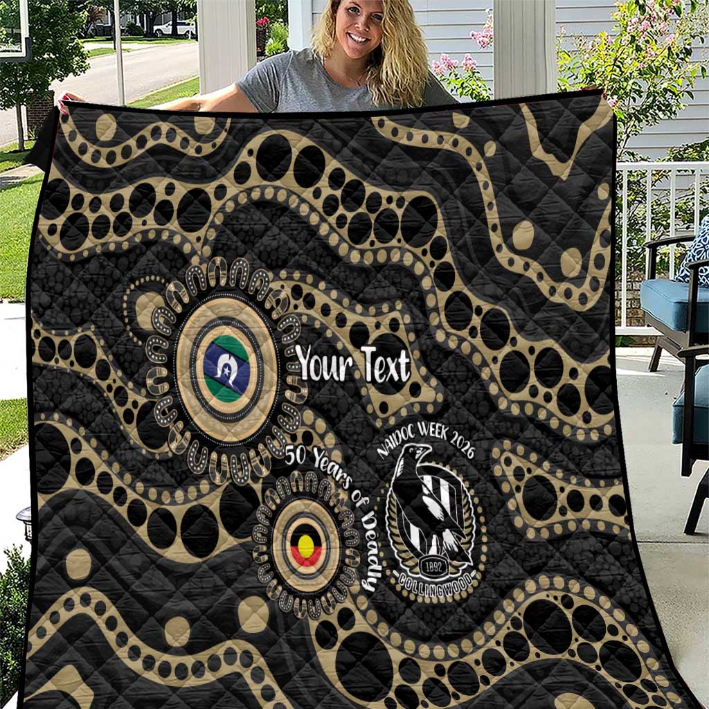 Collingwood NAIDOC Week 2026 Personalised Quilt 50 Years of Deadly Aboriginal Art