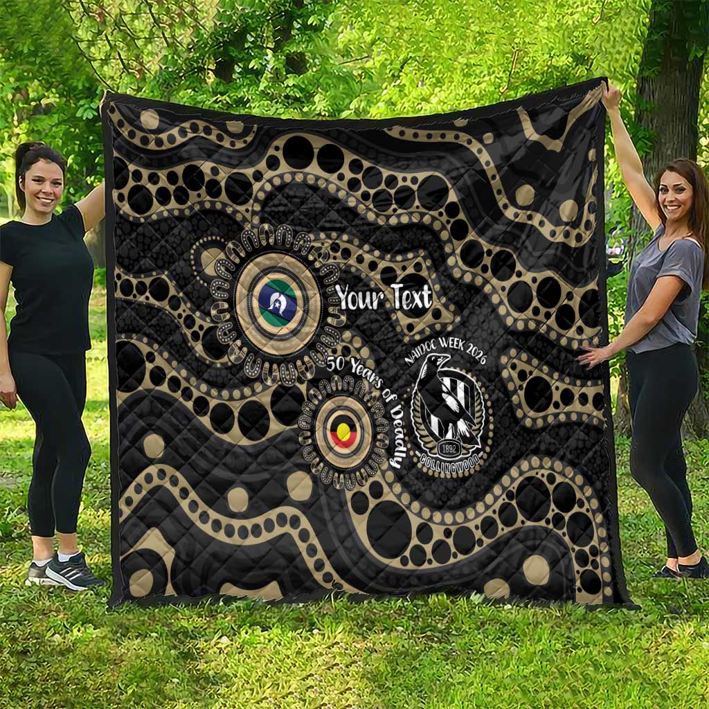 Collingwood NAIDOC Week 2026 Personalised Quilt 50 Years of Deadly Aboriginal Art