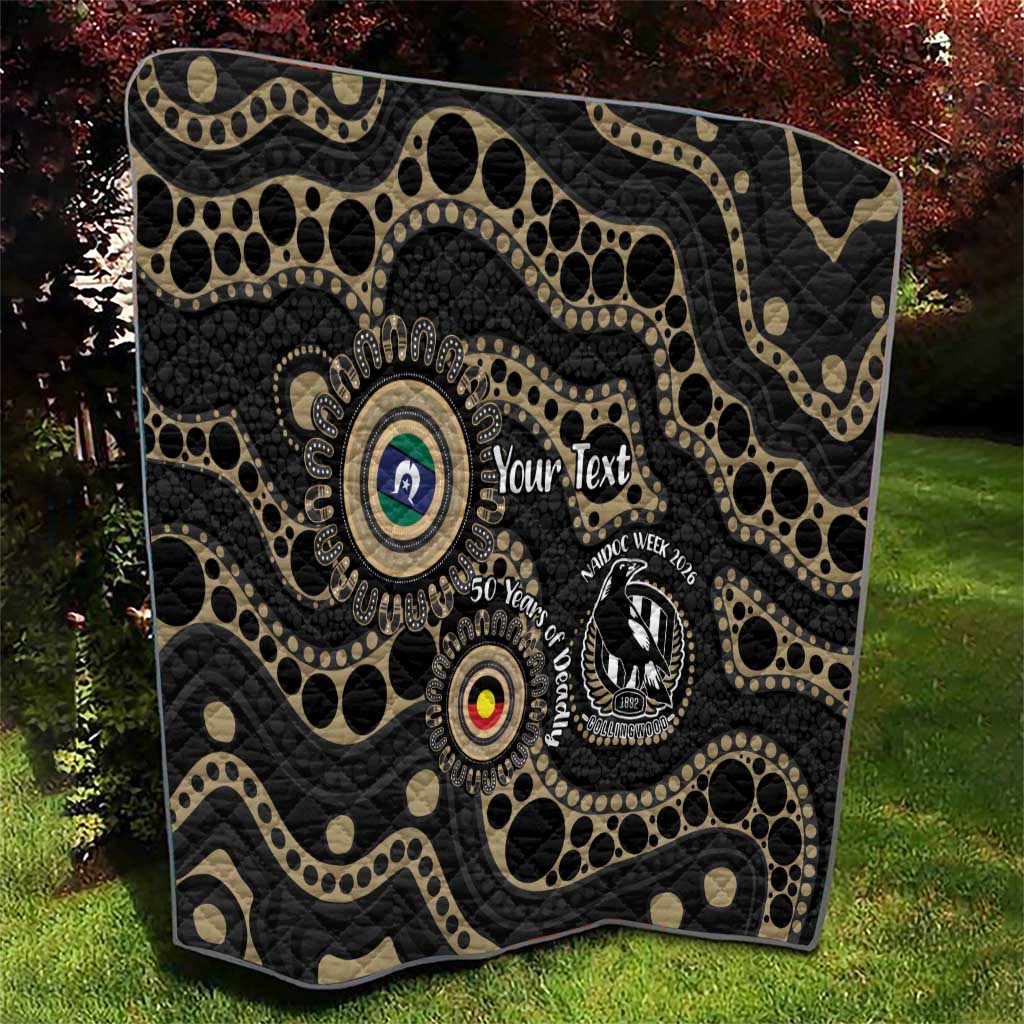 Collingwood NAIDOC Week 2026 Personalised Quilt 50 Years of Deadly Aboriginal Art