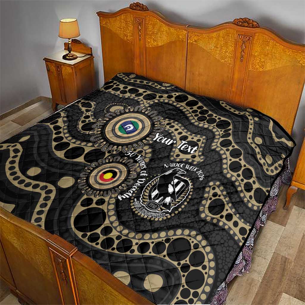 Collingwood NAIDOC Week 2026 Personalised Quilt 50 Years of Deadly Aboriginal Art