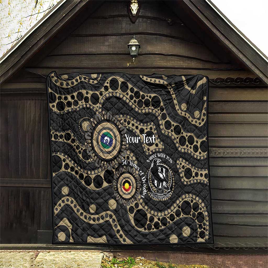 Collingwood NAIDOC Week 2026 Personalised Quilt 50 Years of Deadly Aboriginal Art