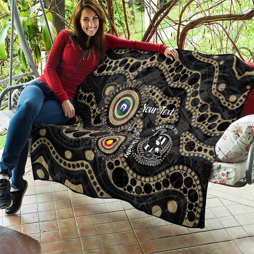 Collingwood NAIDOC Week 2026 Personalised Quilt 50 Years of Deadly Aboriginal Art