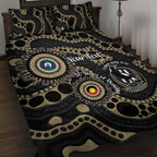 Collingwood NAIDOC Week 2026 Personalised Quilt Bed Set 50 Years of Deadly Aboriginal Art