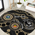 Collingwood NAIDOC Week 2026 Personalised Round Carpet 50 Years of Deadly Aboriginal Art