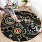 Collingwood NAIDOC Week 2026 Personalised Round Carpet 50 Years of Deadly Aboriginal Art