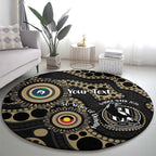 Collingwood NAIDOC Week 2026 Personalised Round Carpet 50 Years of Deadly Aboriginal Art