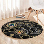 Collingwood NAIDOC Week 2026 Personalised Round Carpet 50 Years of Deadly Aboriginal Art