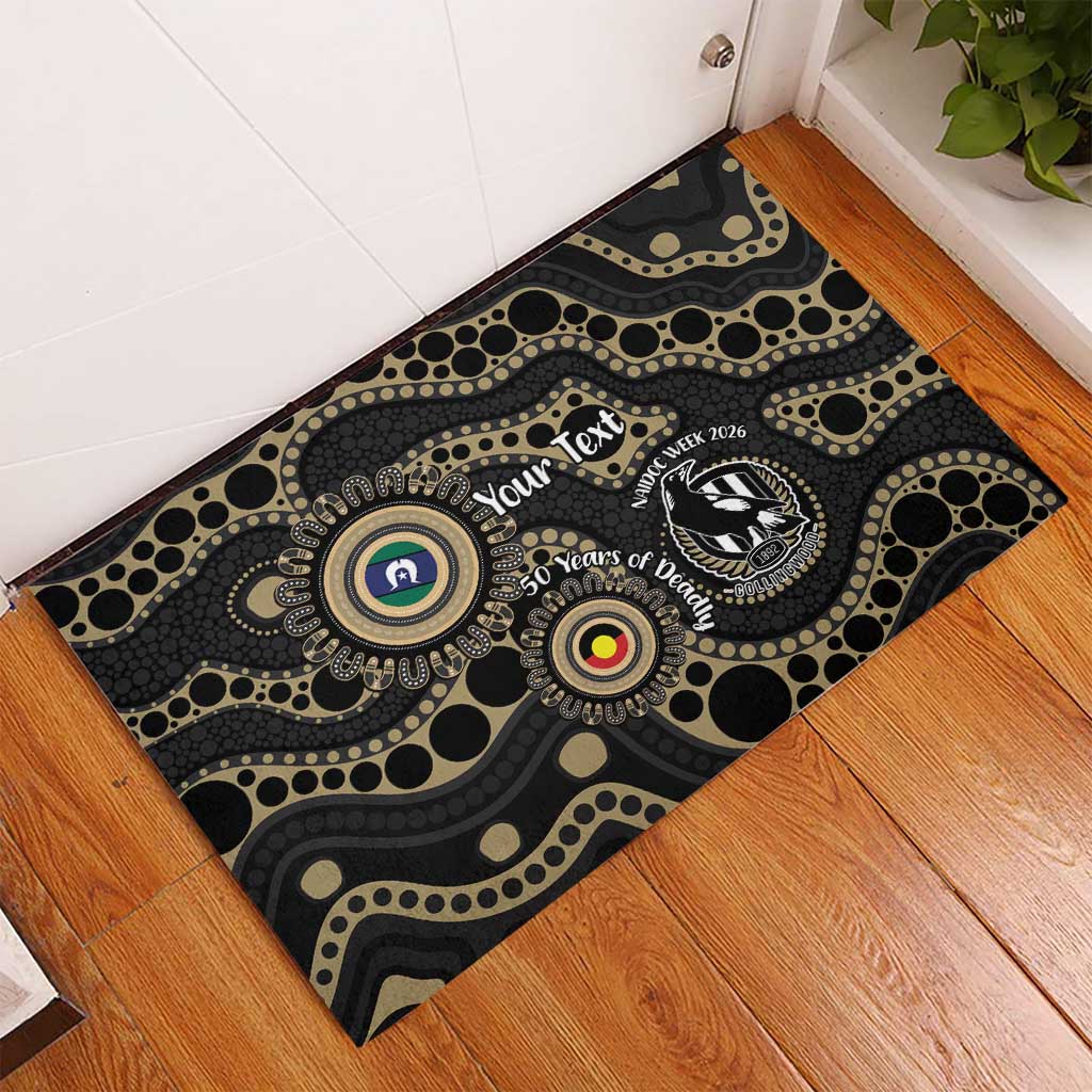 Collingwood NAIDOC Week 2026 Personalised Rubber Doormat 50 Years of Deadly Aboriginal Art