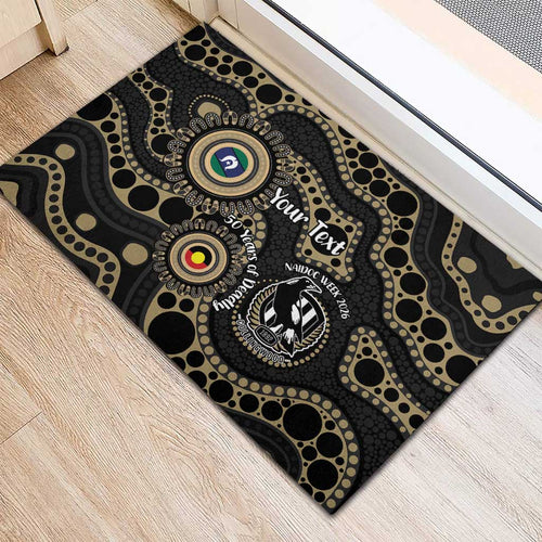 Collingwood NAIDOC Week 2026 Personalised Rubber Doormat 50 Years of Deadly Aboriginal Art