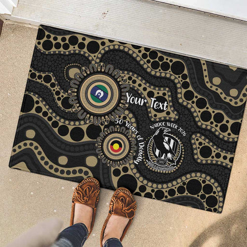 Collingwood NAIDOC Week 2026 Personalised Rubber Doormat 50 Years of Deadly Aboriginal Art